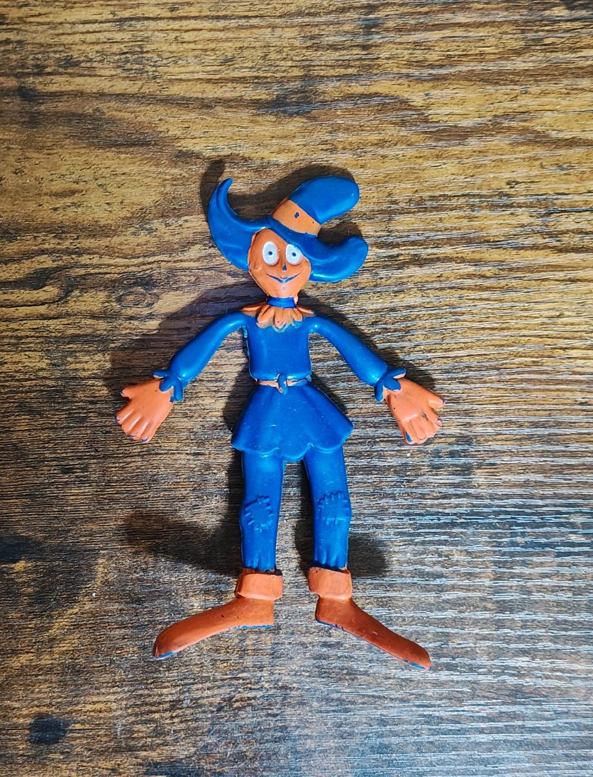 1968 Rare MGM Wizard of Oz Scarecrow Bendy Rubber Figure By Rubb'r Nik