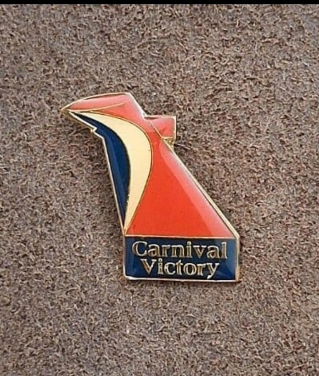 1990s Carnival Victory Cruise Lines Ship Guest VIP Enamel Pin