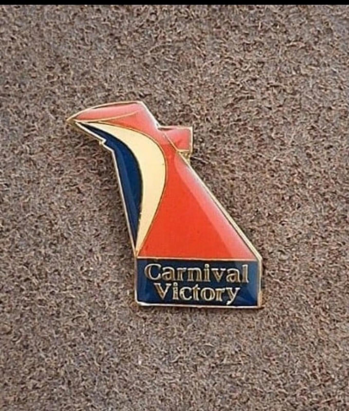 1990s Carnival Victory Cruise Lines Ship Guest VIP Enamel Pin