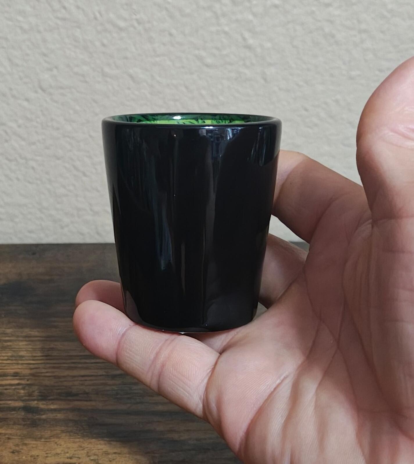 The Grass Is Always Greener Las Vegas Green & Black Shot Glass