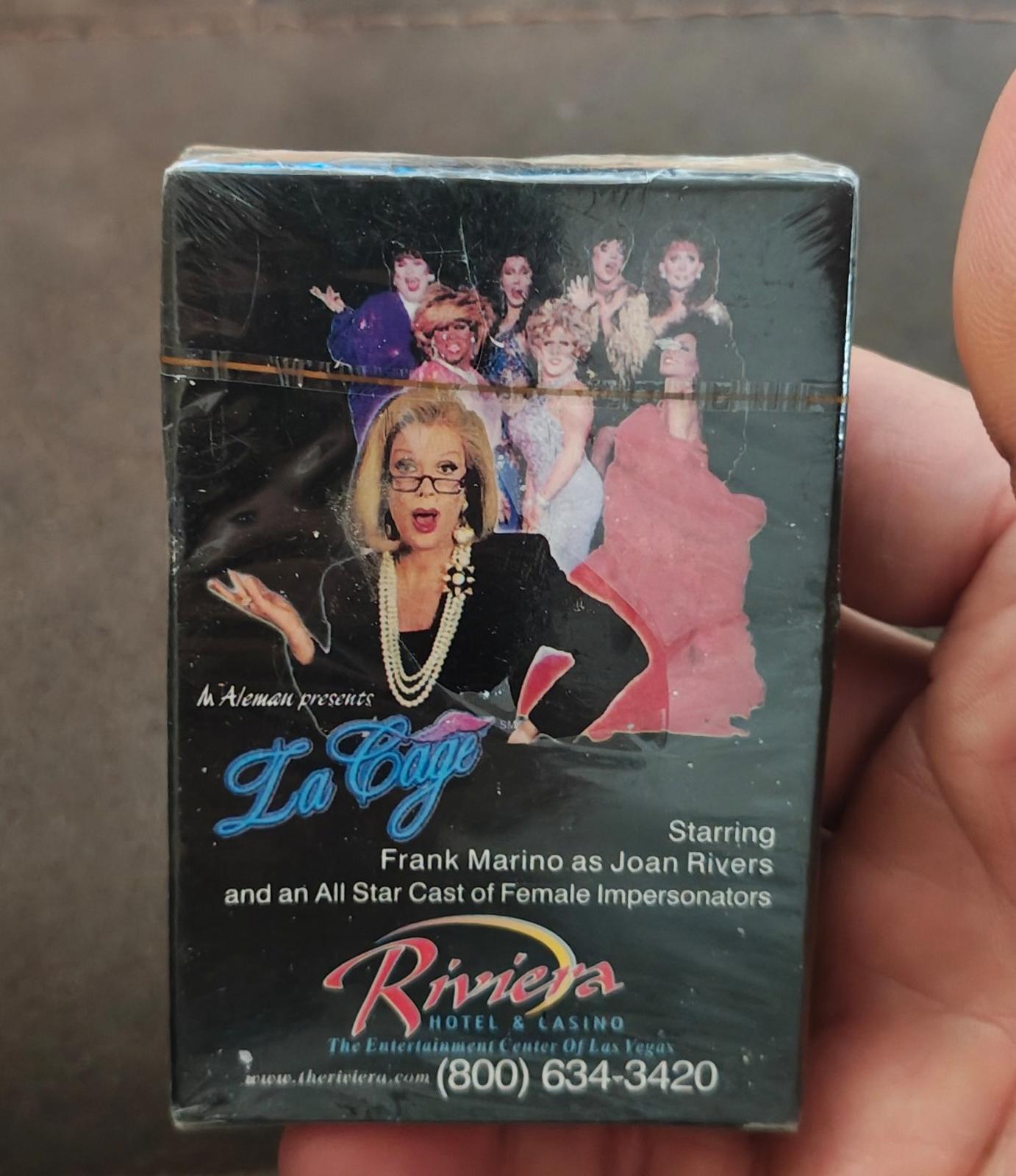 1990s Riviera Casino Las Vegas La Cage Playing Cards New Sealed