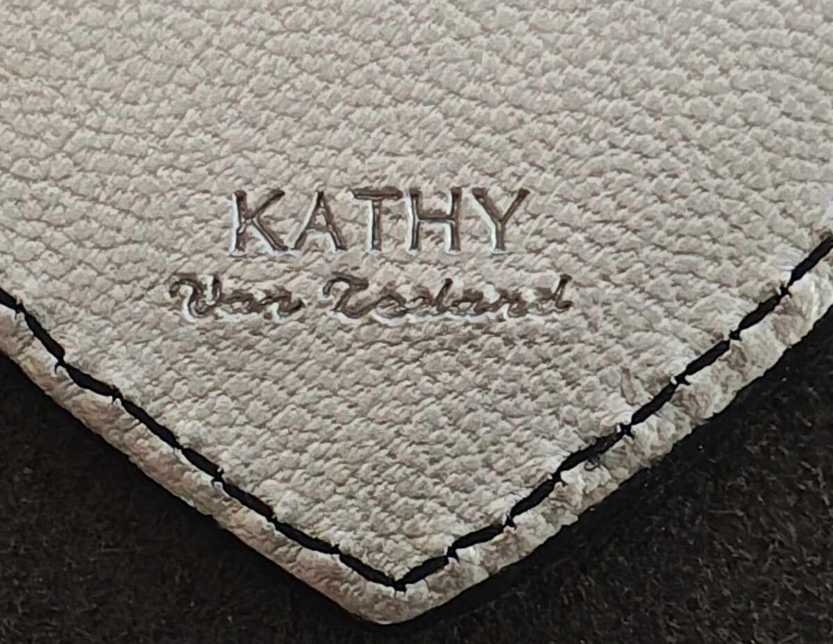 2000s Kathy Van Zeeland Studded Leather Heart Purse Charm Keychain