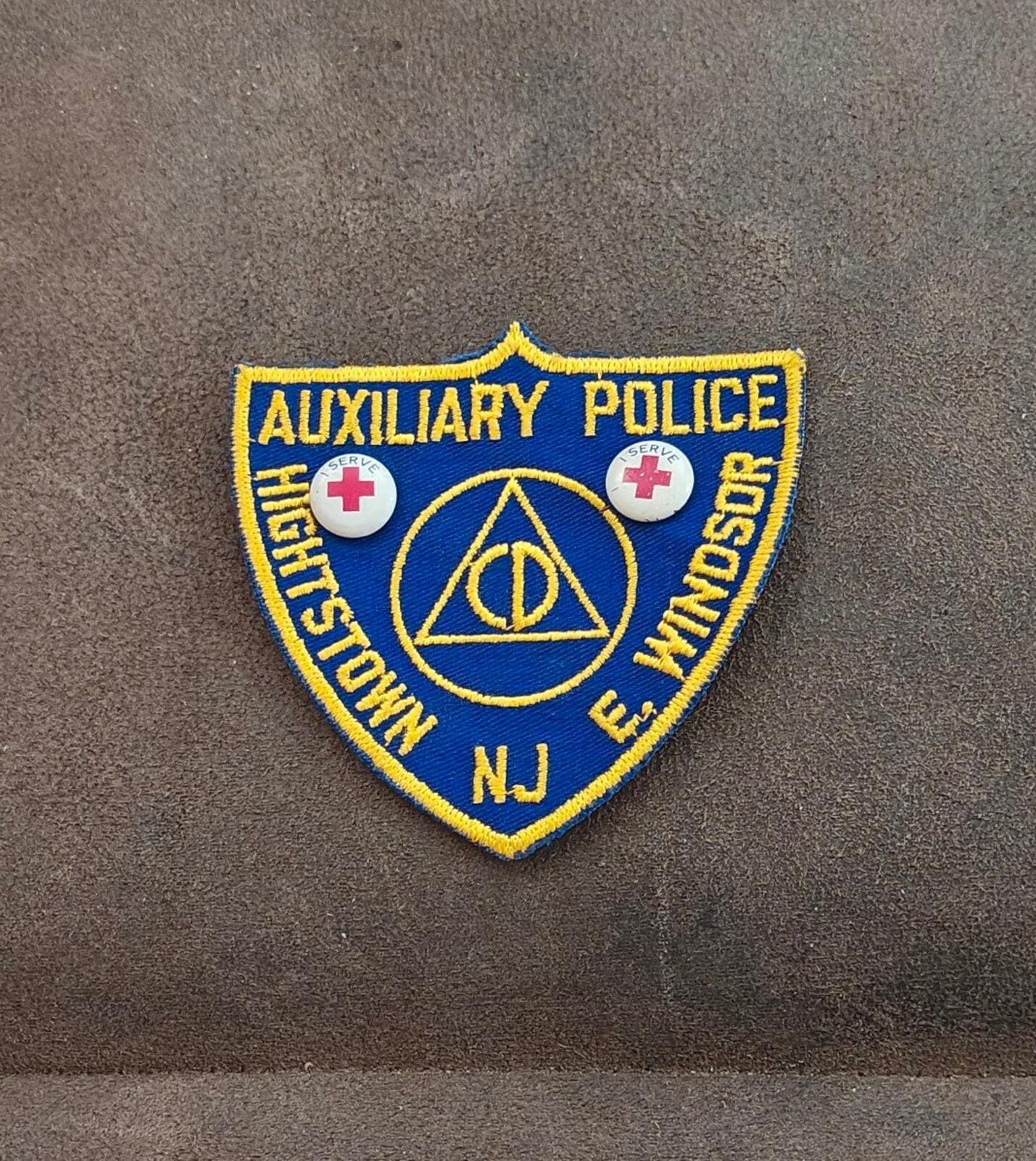 1950s/60s Civil Defense Auxiliary Police Highstown, & E. Windsor N.J Patch.
