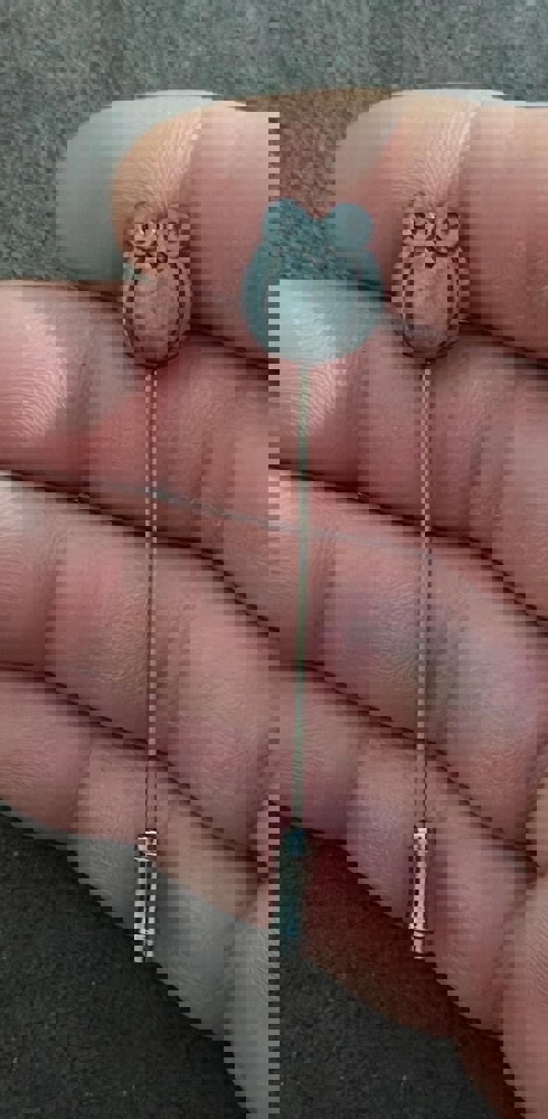 1970's Pewter Owl Stick Pin