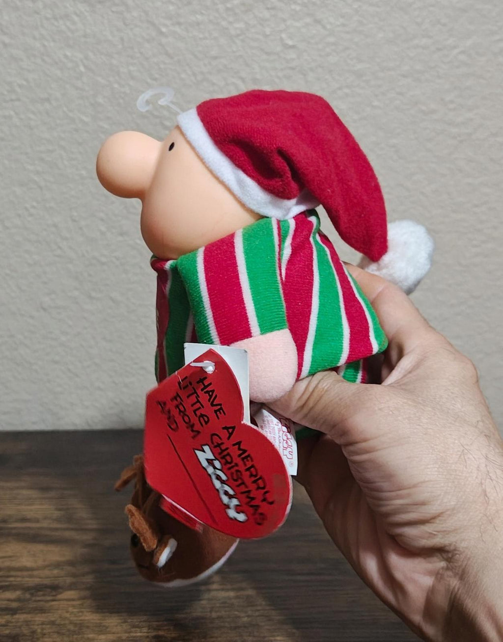 1991 Vintage "I Love You" 7" Christmas Ziggy Plush