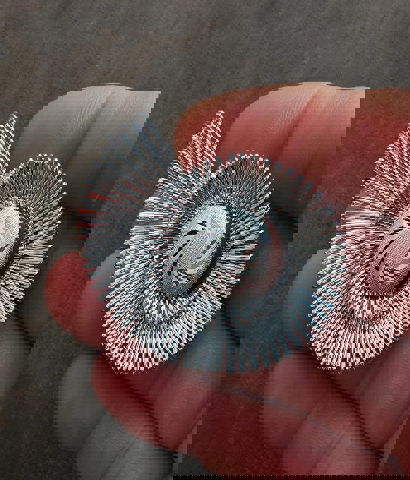 1960's Silver Tone Spiral Scarf Clip