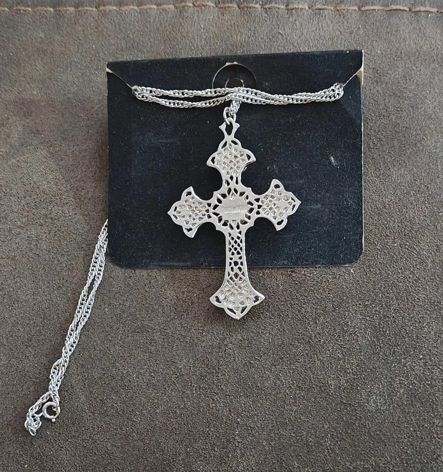 1974 Crusader Cross Sarah Coventry Pendant Necklace