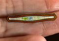 Early 1900s Edwardian Victorian Guilloché Enamel Lingerie Bar Pin/Brooch