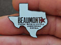 Beaumont Texas with a Little Something Extra  Metal Enamel Pin.