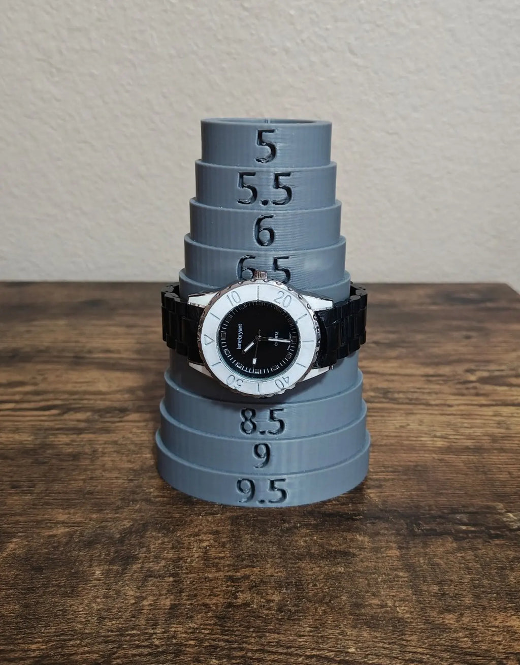 1990s Lane Bryant Quartz Ladies Watch With Black Dial Black Band