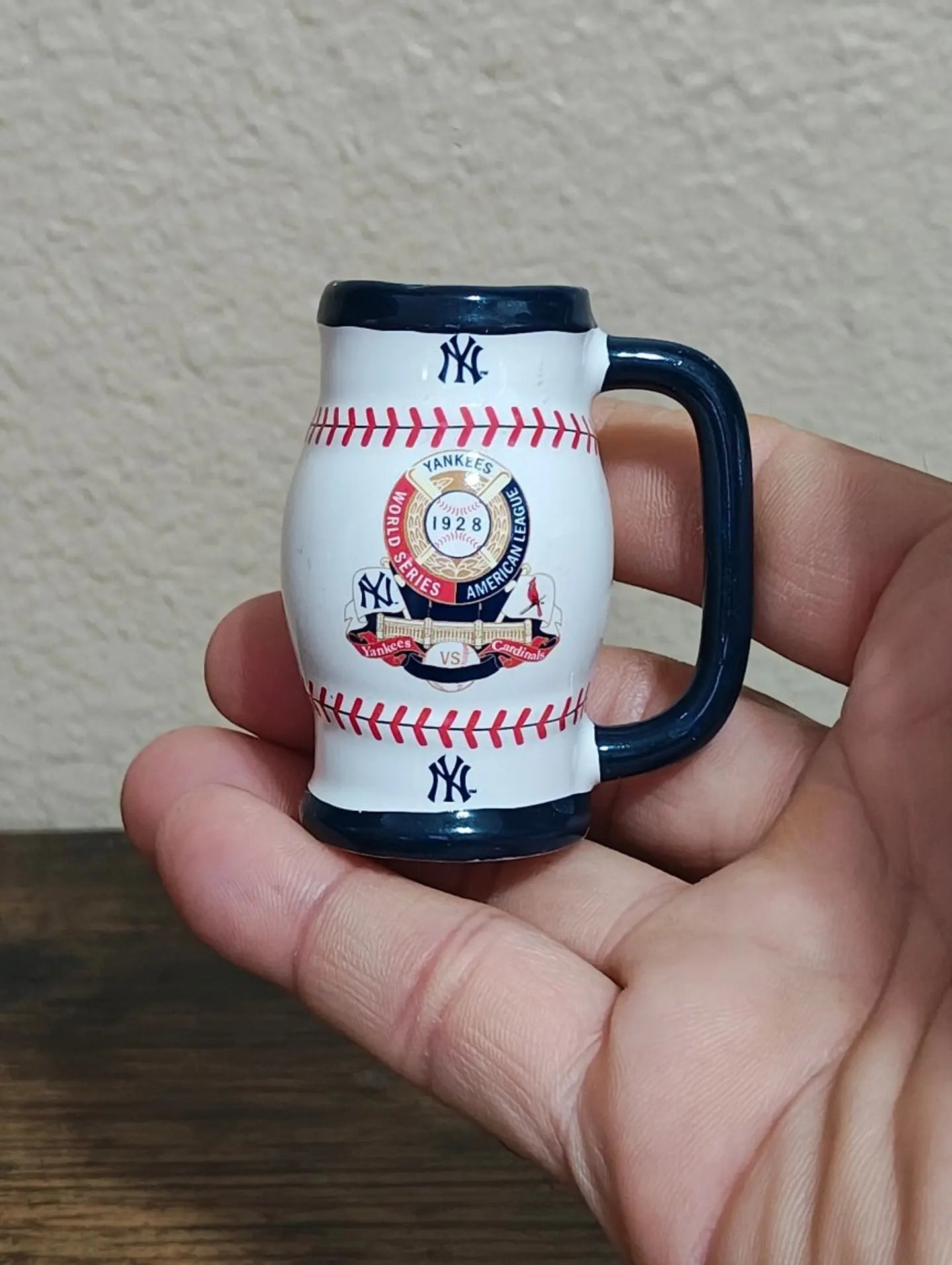 New York Yankees 1928 World Series Champions Decorative Miniature Mug