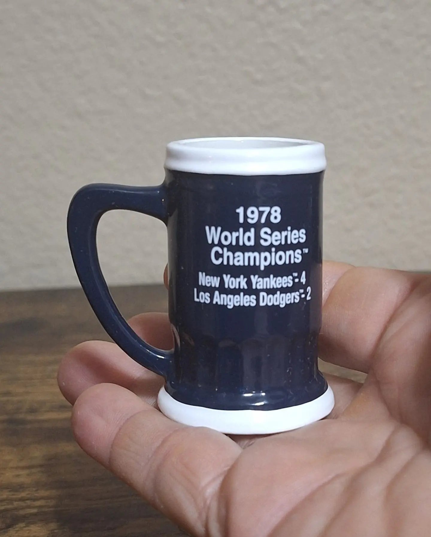 New York Yankees 1978 World Series Champions Decorative Miniature Mug.