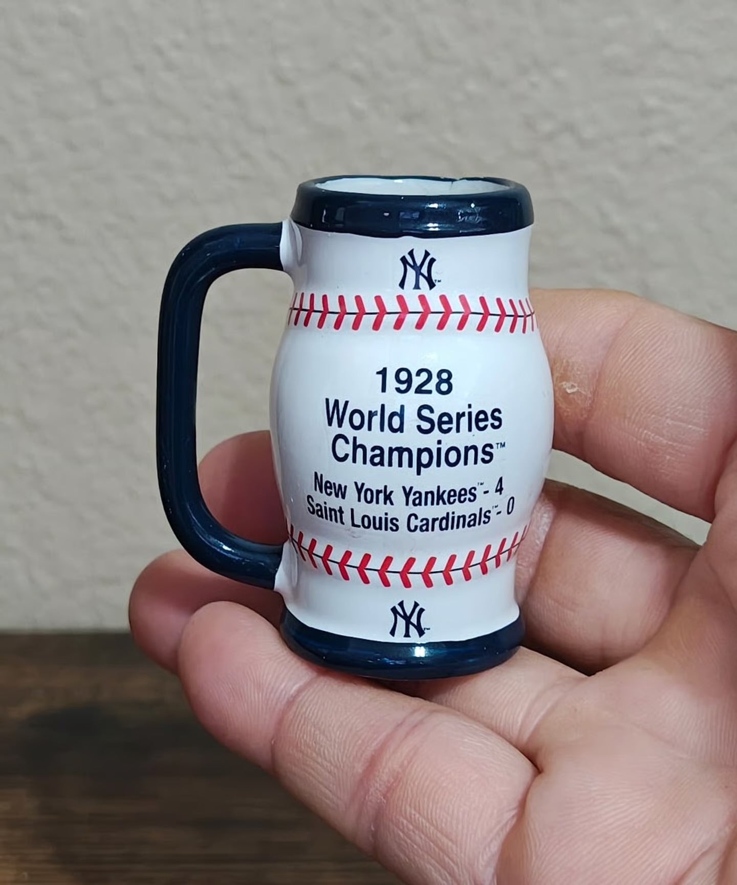 New York Yankees 1928 World Series Champions Decorative Miniature Mug