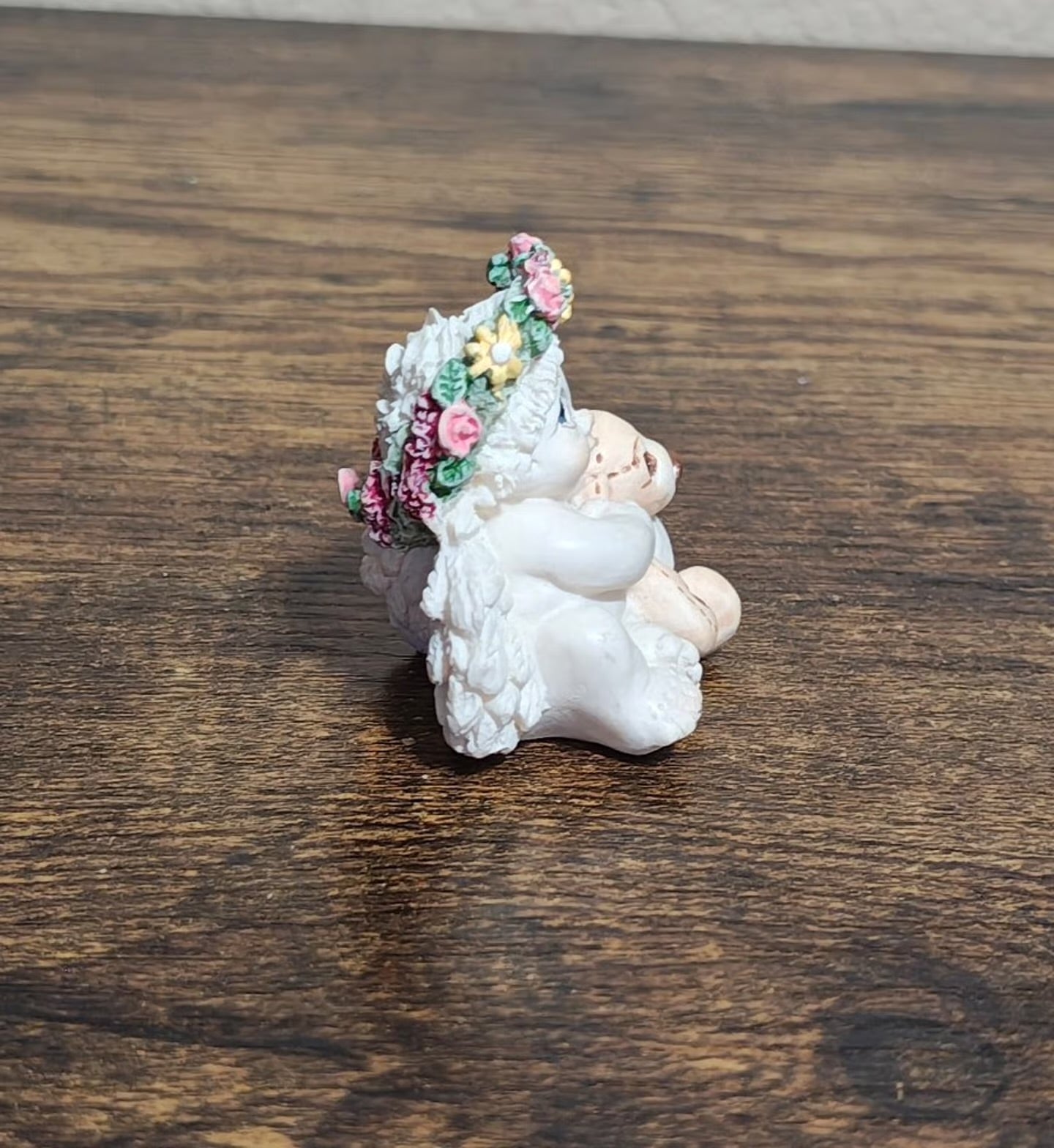 1996 Vintage Dreamsicles Playmates Angel Cherub Holdinging Teddy Bear Figurine