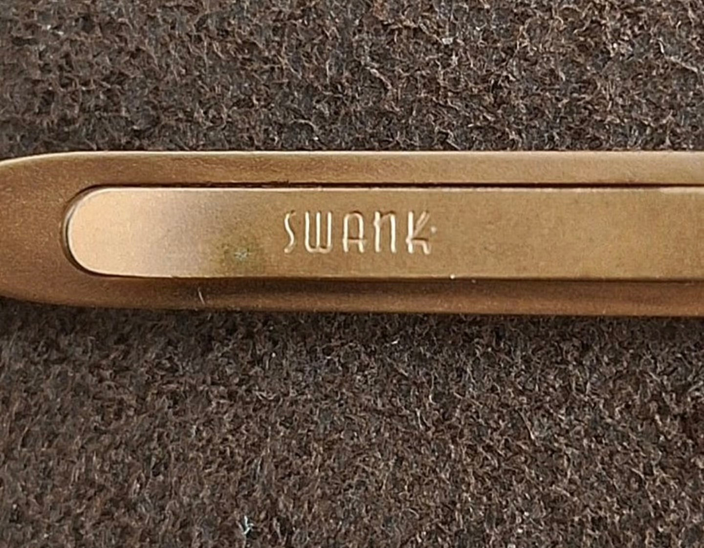 1960’s Swank Monogram Initial Letter "E" Sword Tie Clip Bar