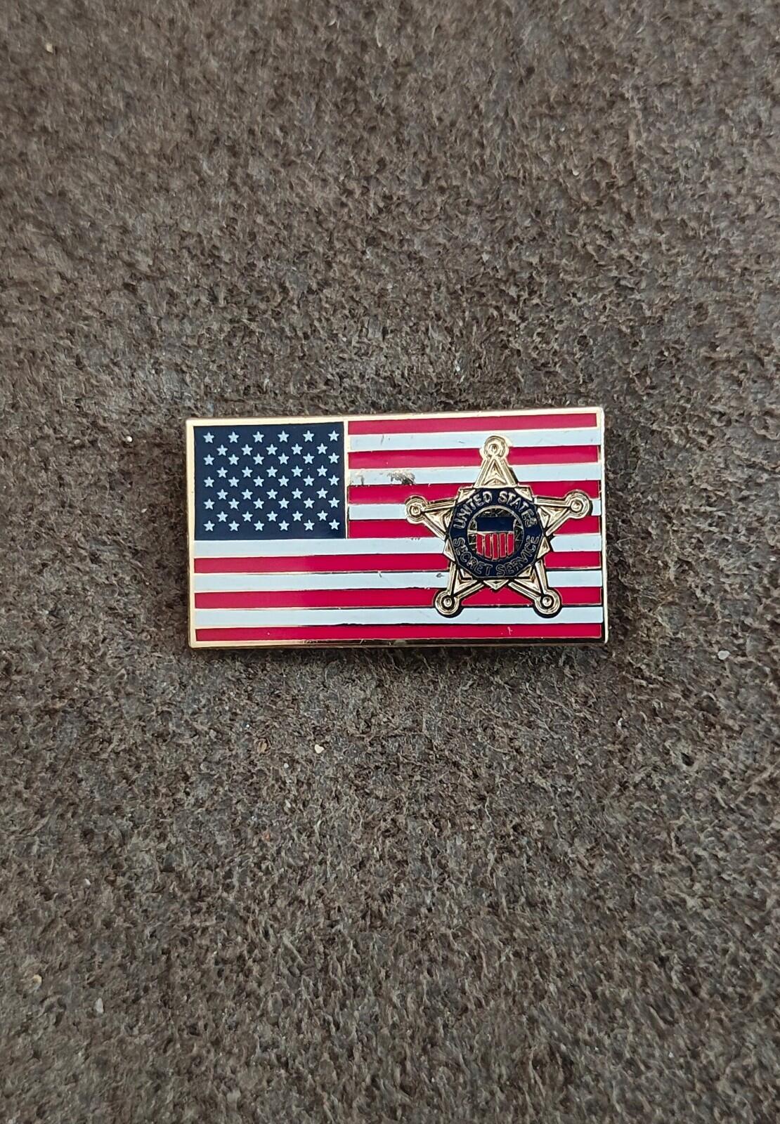 Vintage United States Secret Service (USSS) Featuring The American Flag Pin