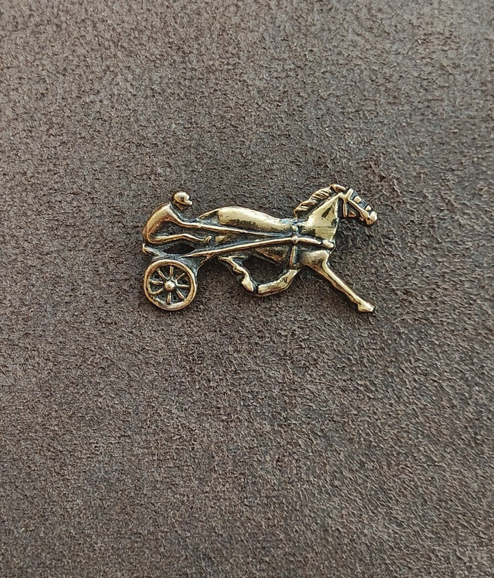 1950s/60s Brass Tone Horse & Rider Pin