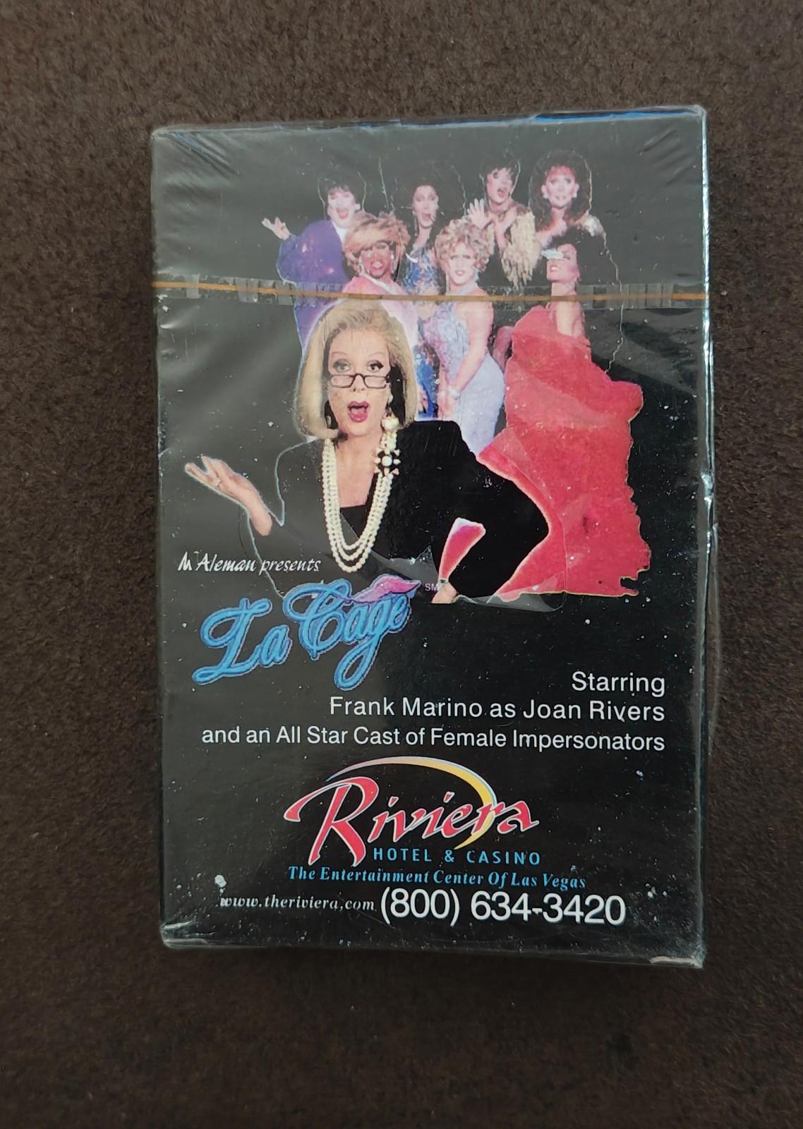 1990s Riviera Casino Las Vegas La Cage Playing Cards New Sealed