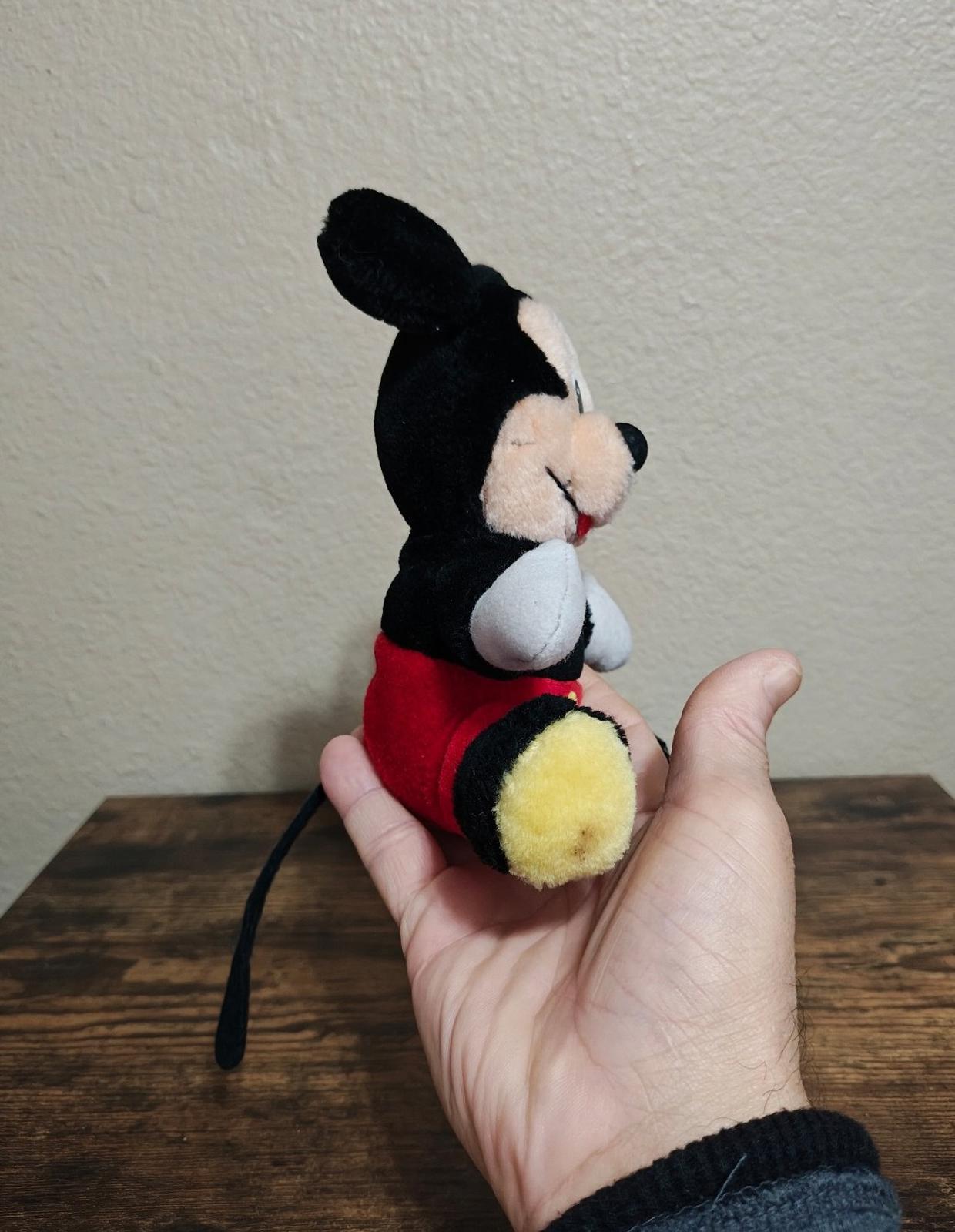 1980's Vintage Disneyland Walt Disney World Mickey Mouse 8" Plush