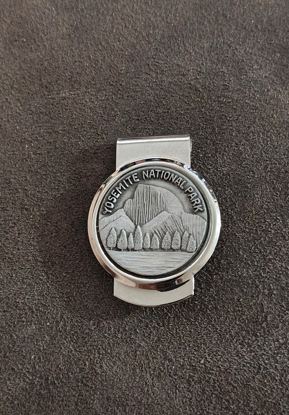 Yosemite National Park Souvenir Pewter & Silver Tone Money Clip