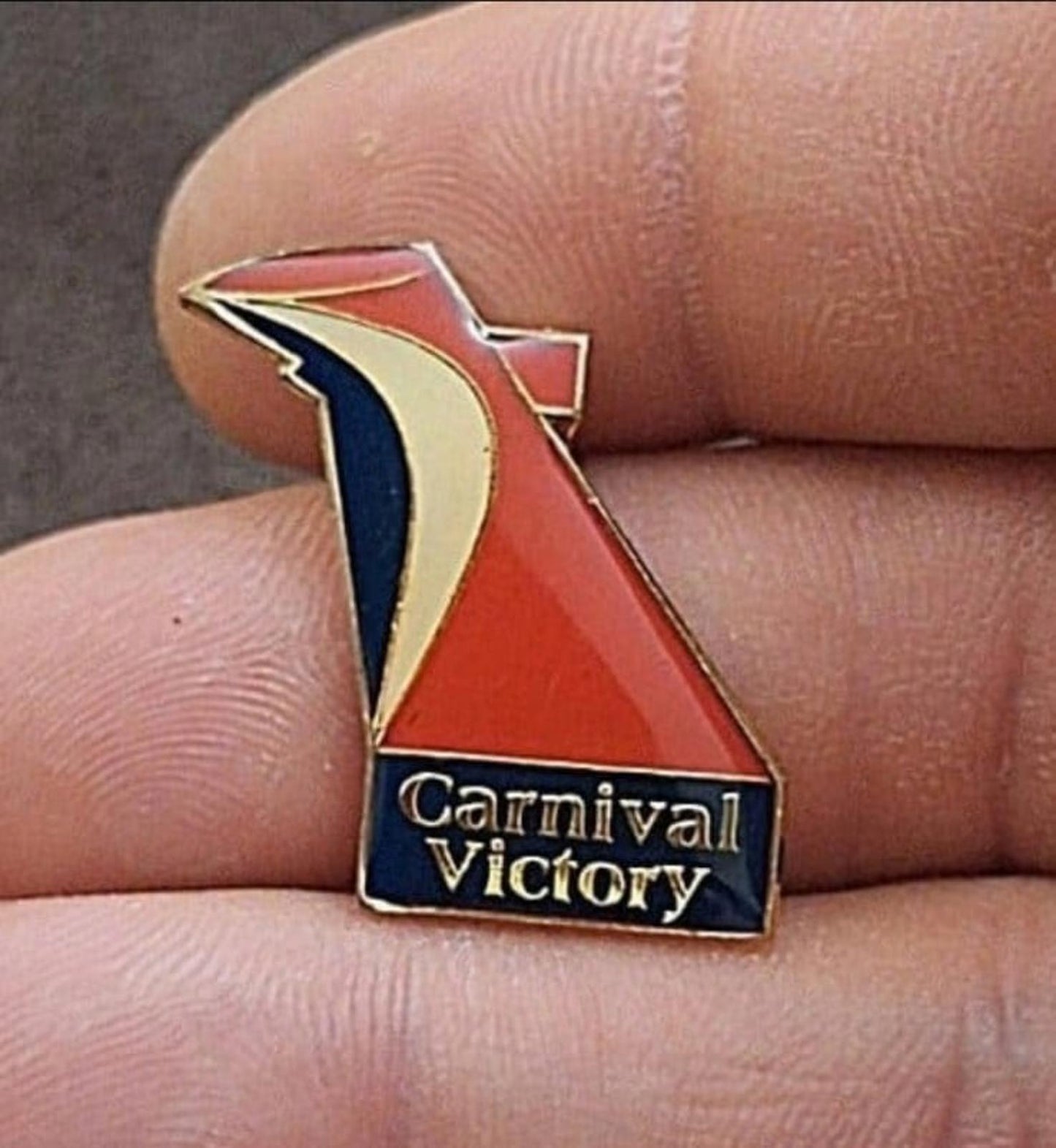 1990s Carnival Victory Cruise Lines Ship Guest VIP Enamel Pin