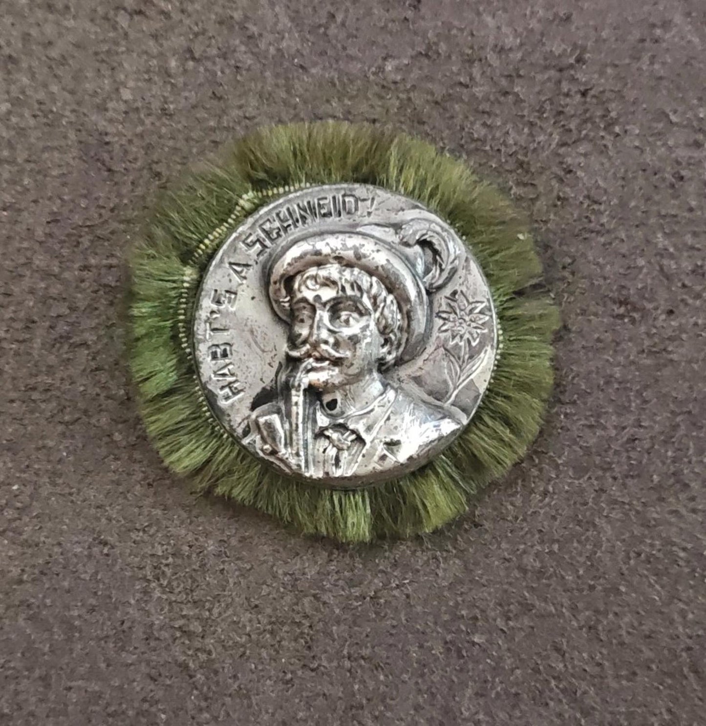 1920s/30s Rare & Hard To Find German Alpine Silver Tone Hat Pin
