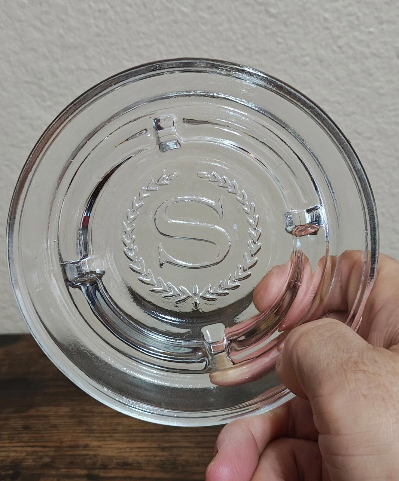 1970s Sheraton Hotel Glass Ashtray