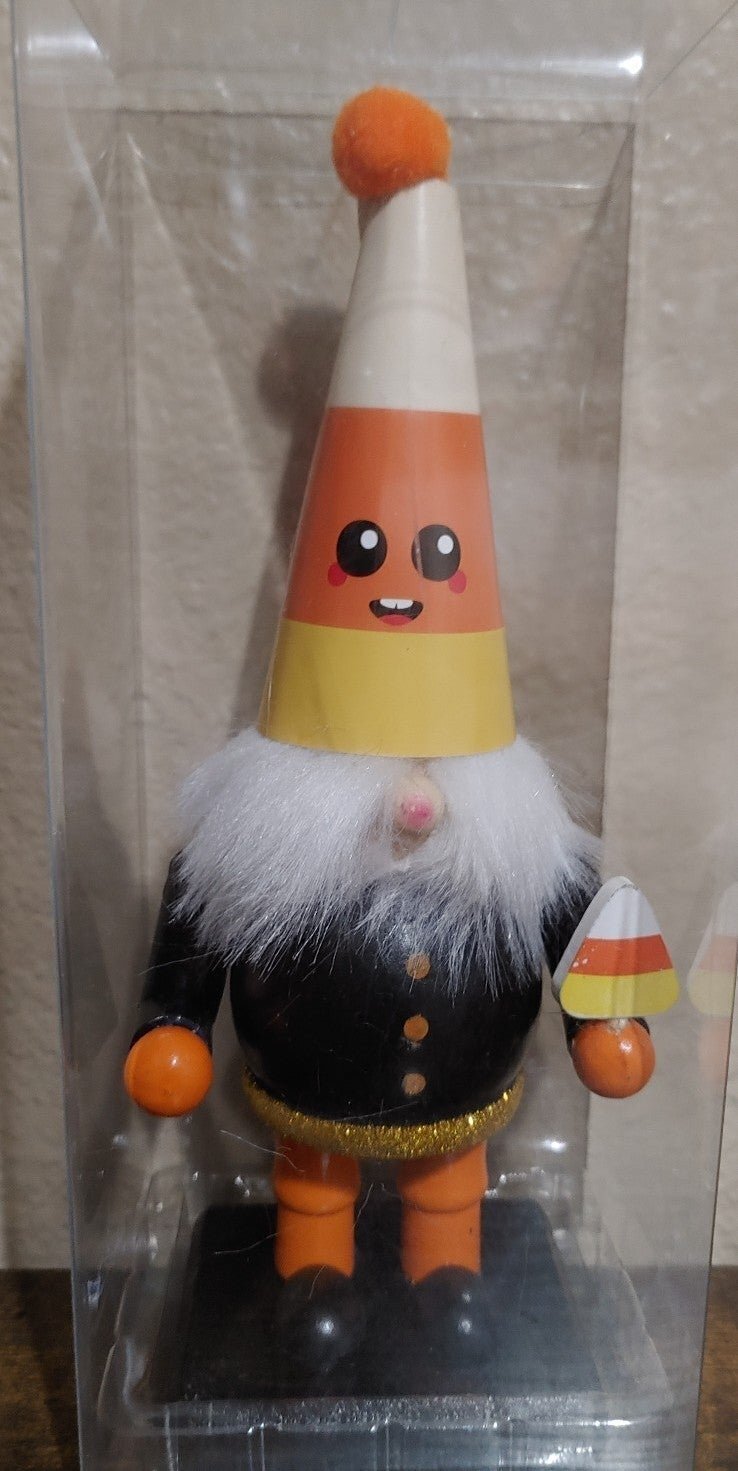Halloween Acorn Gnome 9" Wooden Figure