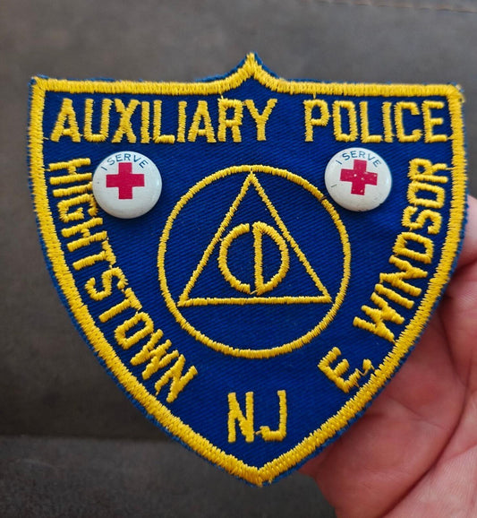 1950s/60s Civil Defense Auxiliary Police Highstown, & E. Windsor N.J Patch.