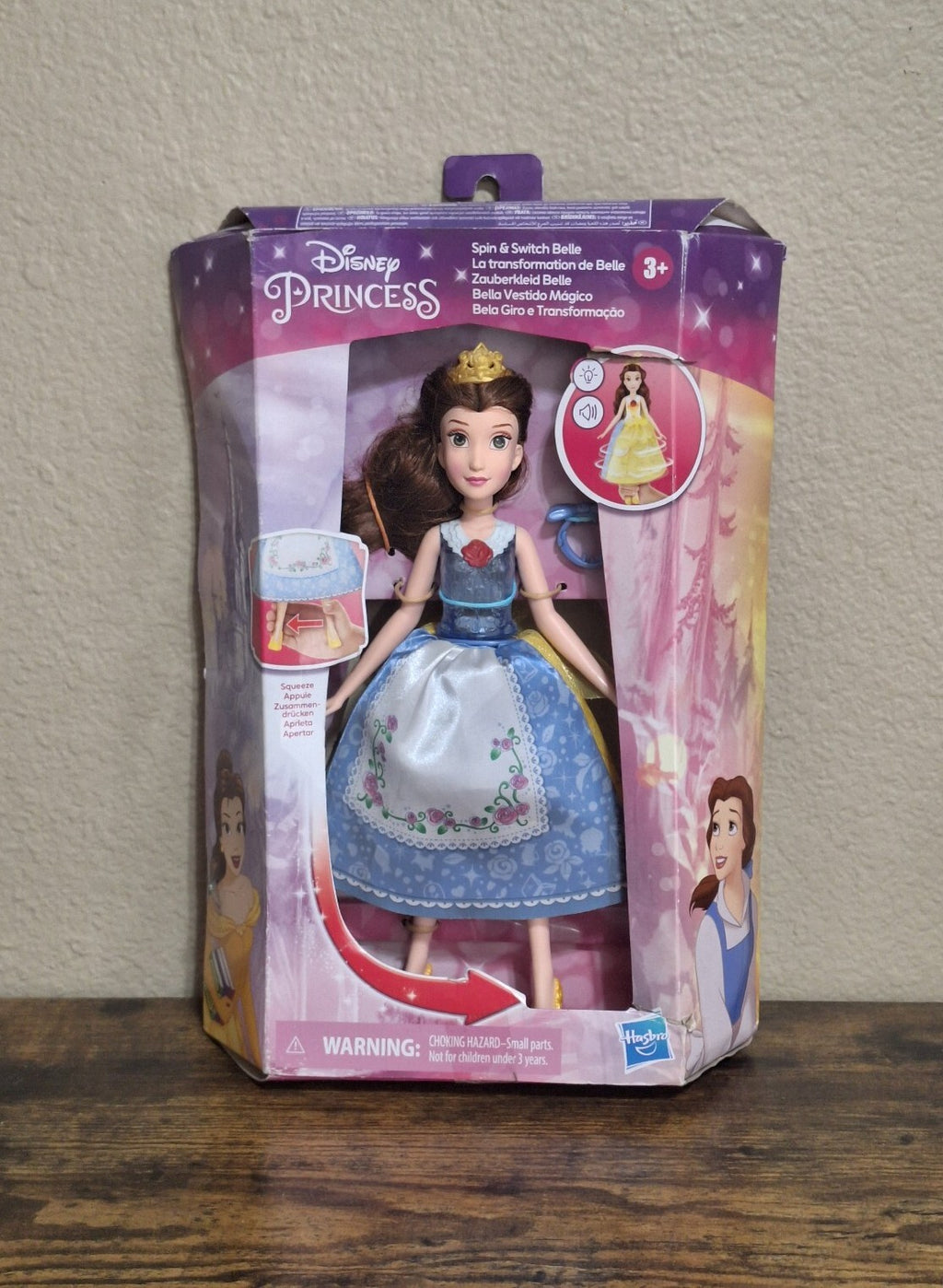 Disney Princess Spin and Switch Belle Quick Change Fashion Doll