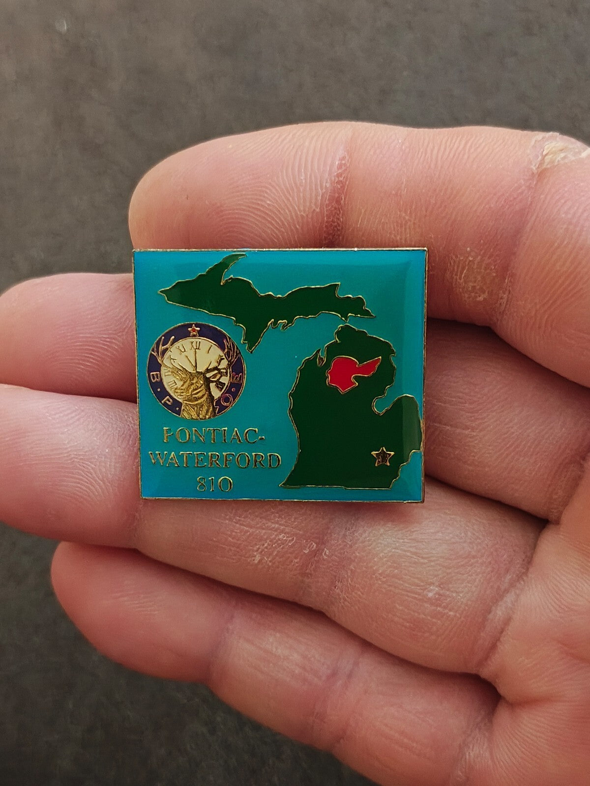 1990s BPOE Elks Lodge 810 Pontiac-Waterford Michigan State Pin