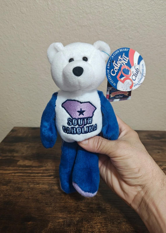 2001 Limited Treasures South Carolina State Quarter Bear Collectible Plush