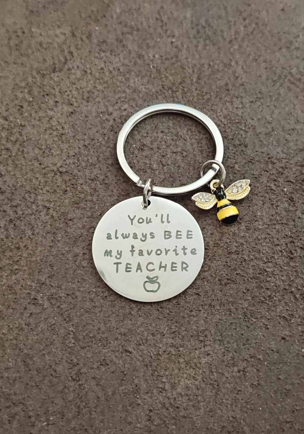 Stainless Steel Teacher Appreciation Keychain