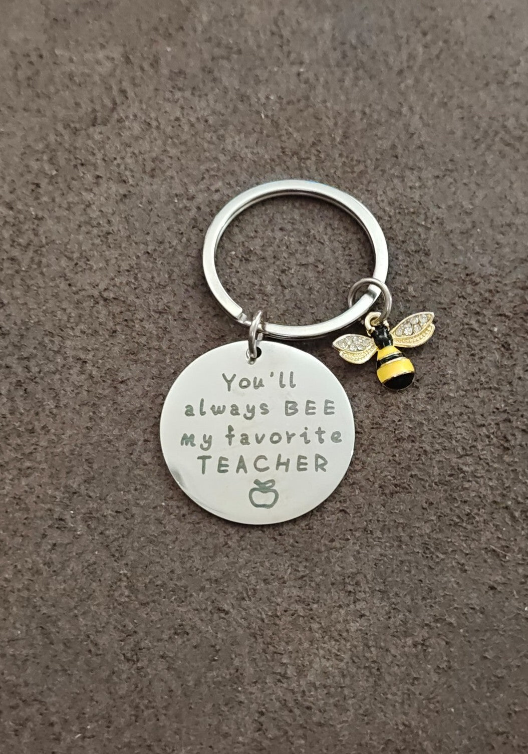Stainless Steel Teacher Appreciation Keychain