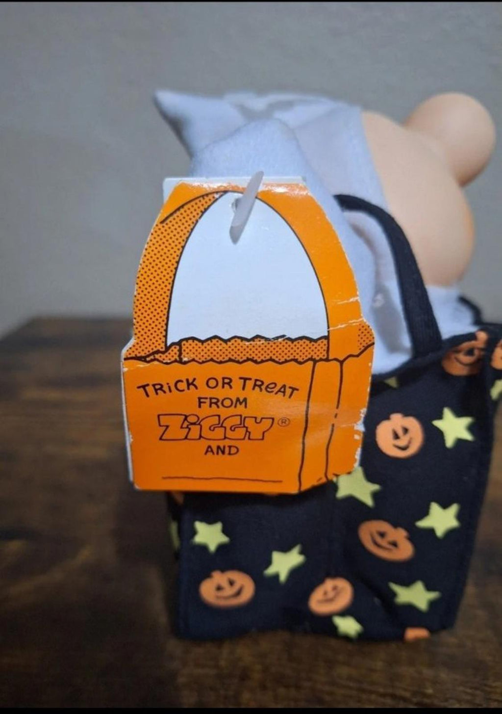 1991 Vintage Halloween " Boo I Love You" 7" Ziggy Plush