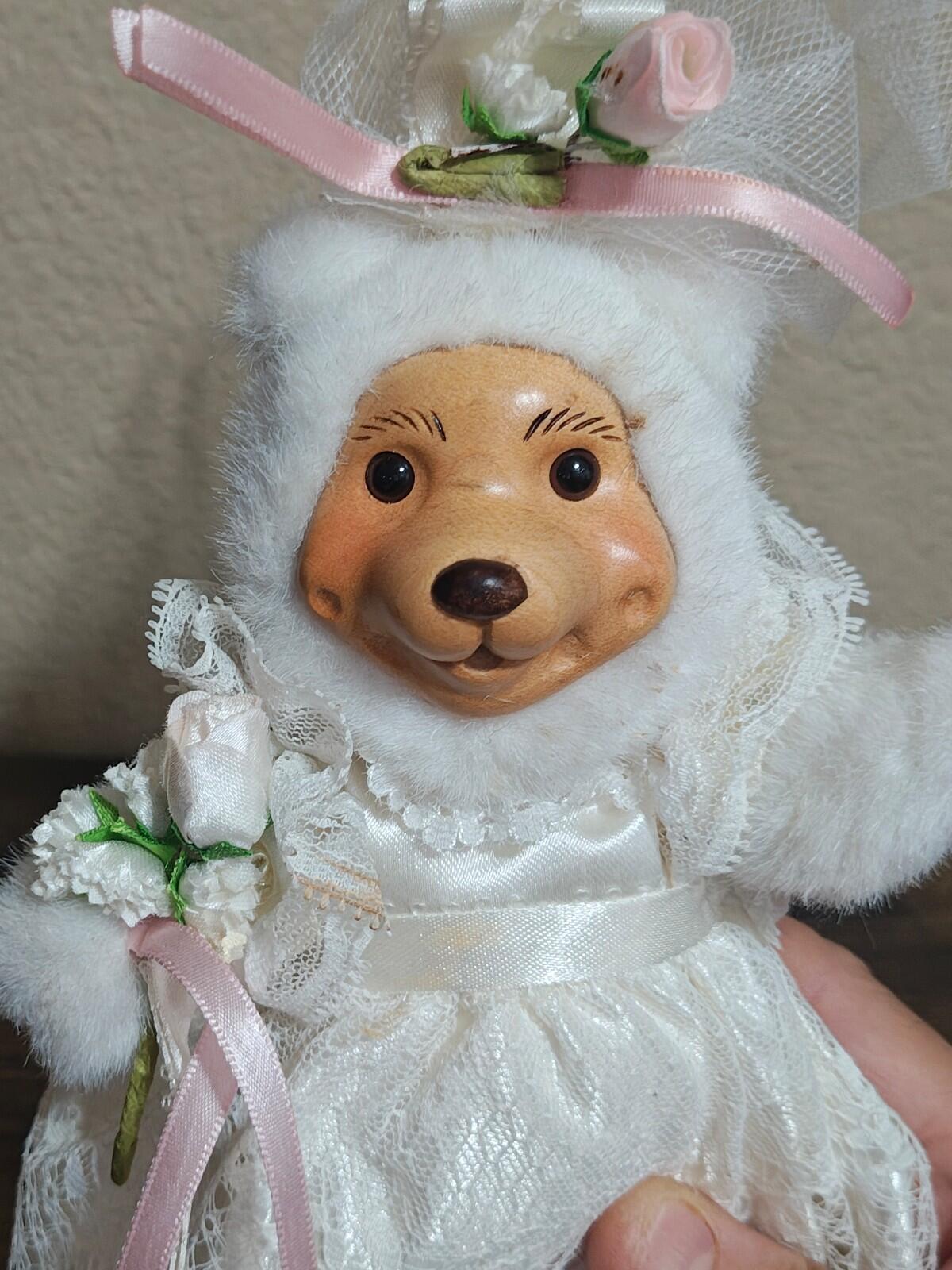 1980s Applause & Robert Raikes Bride Teddy Bear Plush