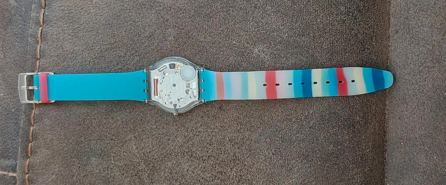2004 Swatch Skin Pasteloop Turquoise Dial Unisex Watch SFK23