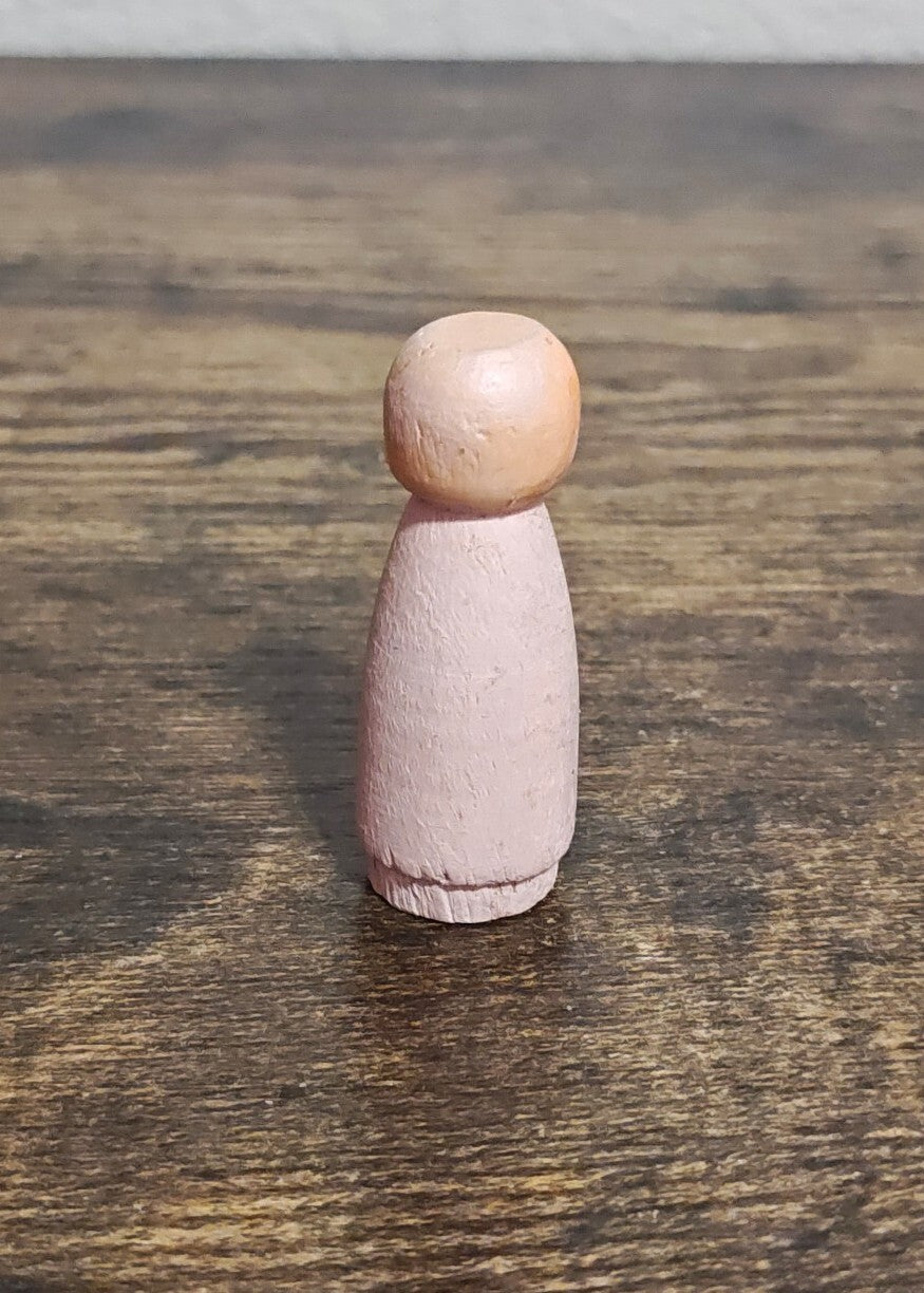 1970s Miniature Japanese Creative Wooden Miniature Kokeshi Doll