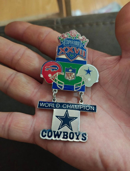 1993 Champion Dallas Cowboys Super Bowl XXVII Commemorative Pin