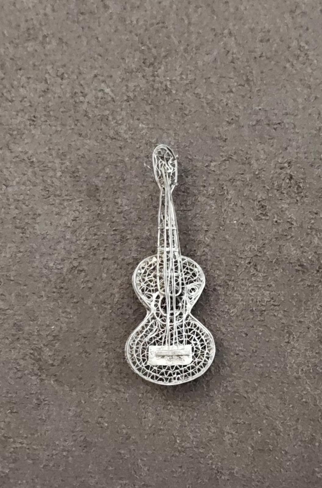 1960s Mexican Sterling Silver Filigree Ornate Brooch