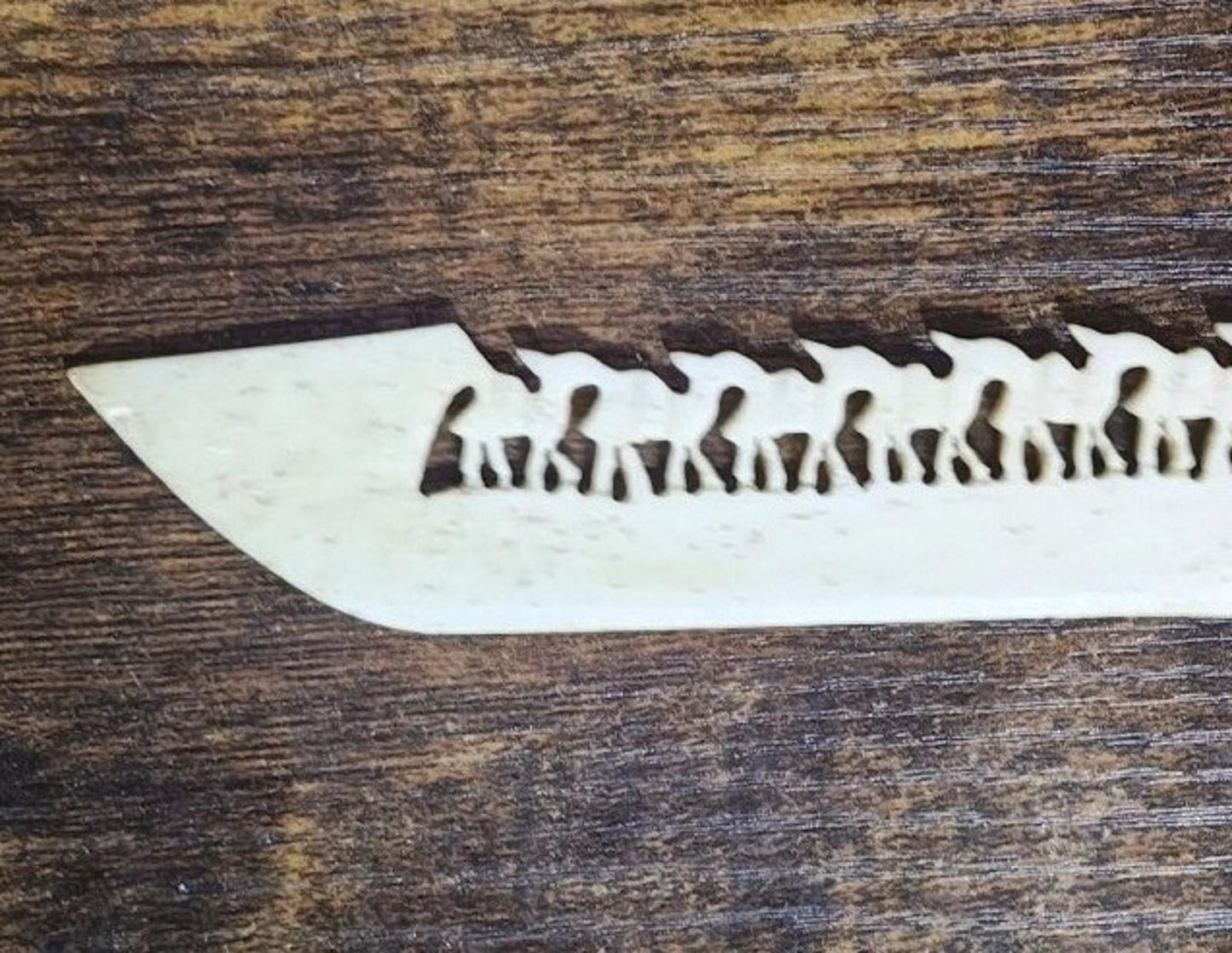 Early 20th Century Hand Carved Bone Camel Letter Opener Bone Folder