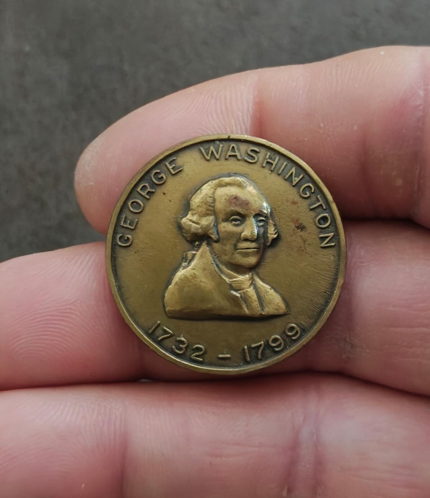 1960s George Washington Commemorative Bronze Token