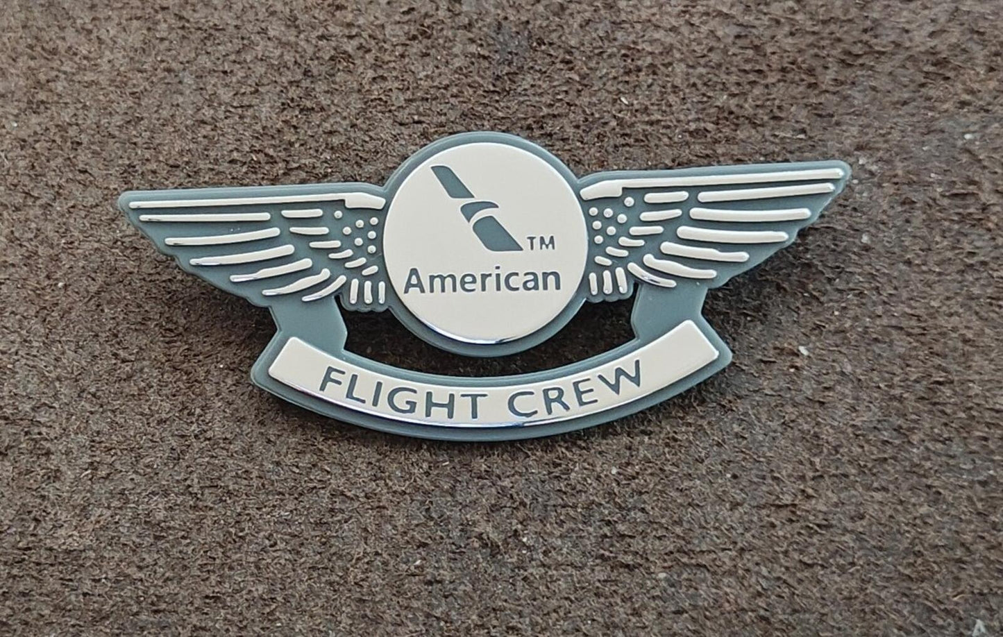 American Airlines Junior Flight Crew Plastic Wings Badge Pin