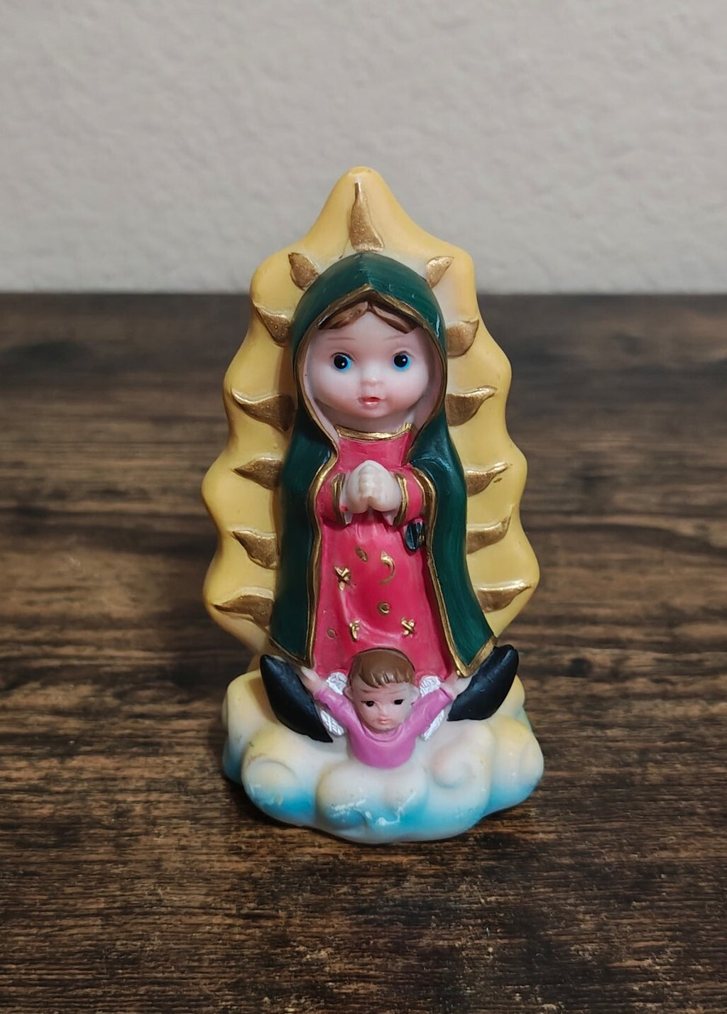 Our Lady of Guadalupe Baby Face Resin Figurine