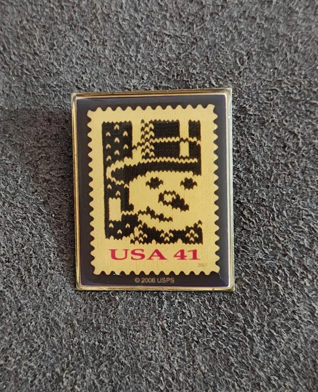 2006 USPS Holiday Knits Frosty The Snowman Gold Tone Pin