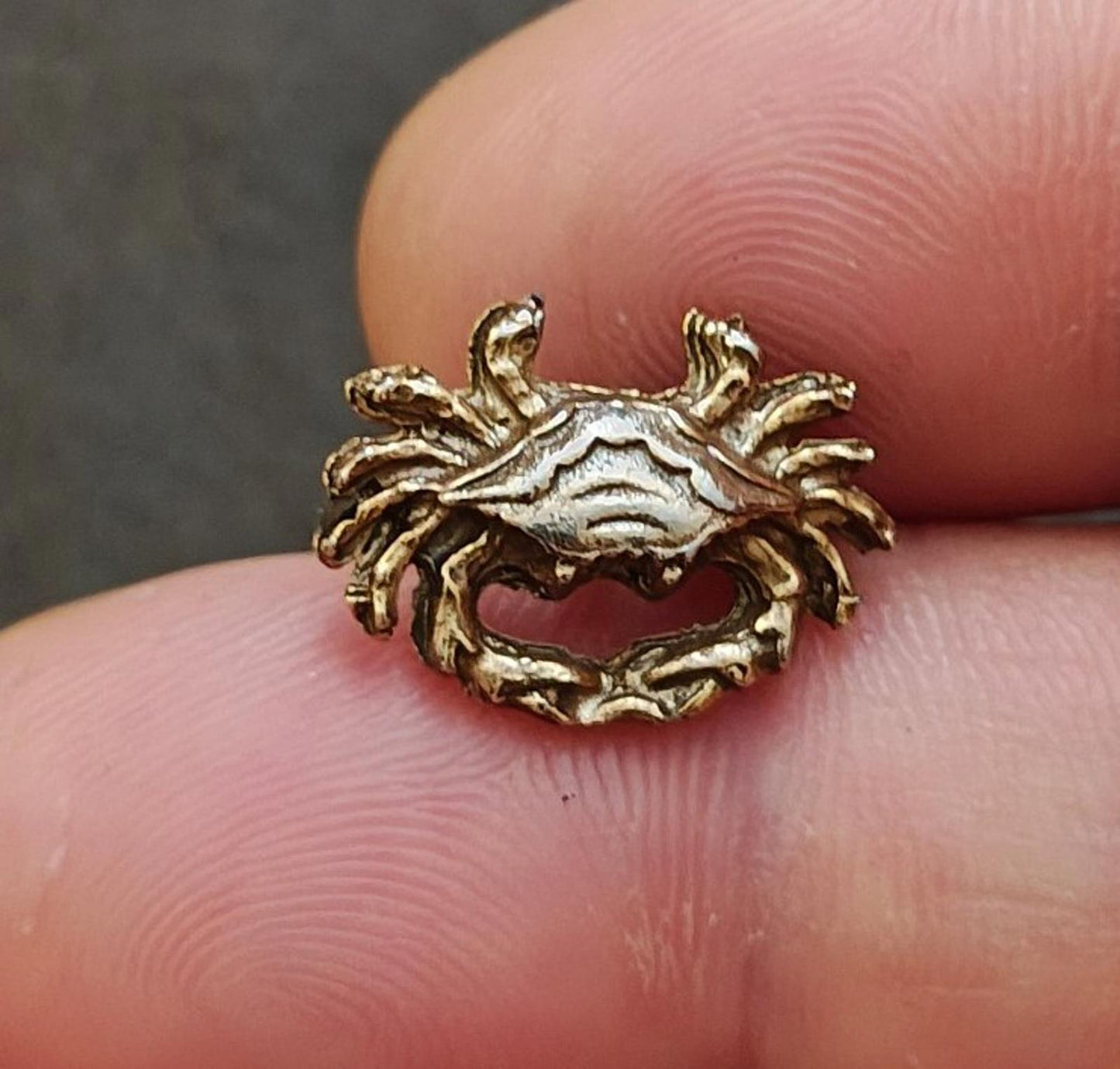 1980's Small Gold Tone Crab Pin