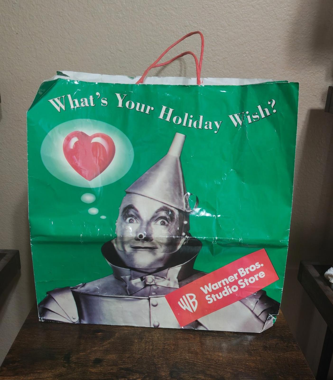 1998 Warner Brothers Studio Store Dorothy Wizard of Oz Paper Shopping Bag