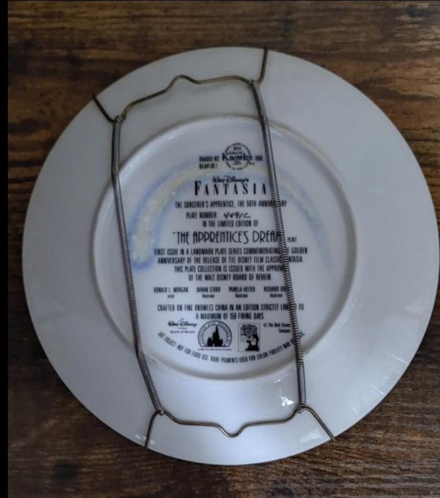 1990's Fantasia The Sorcerer's Apprentice 50th Anniversary Decorative Plate