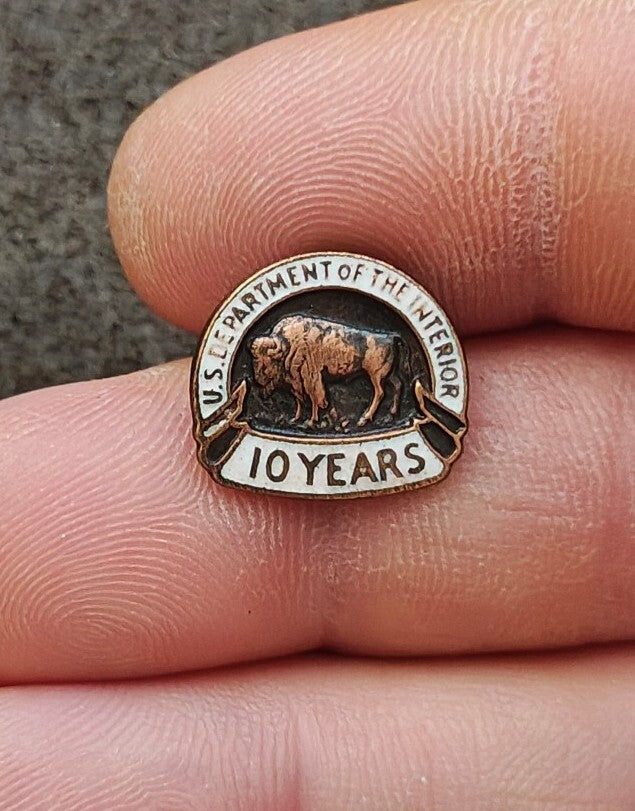 1960s/70s U.S. Department of The Interior 10-Year Service Pin