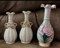 1950's Tilso and Nasco Japan Hand painted vases